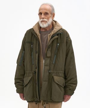 80s IECS 필드 패디드 자켓 카키