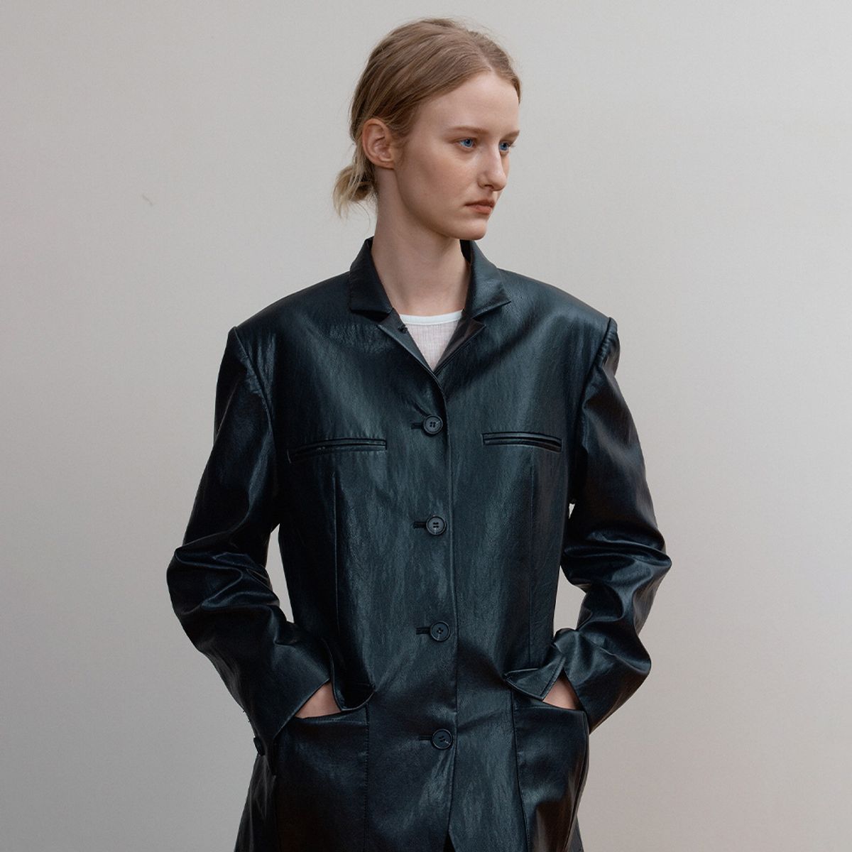 퍼블리카엑스(PUBLICKA X) ZELDA JACKET BLACK LEATHER