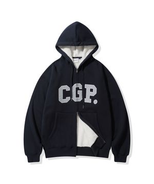 CGP 아치 로고 보아 후드 집업_다크네이비