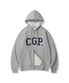 CGP 아치 로고 보아 후드 집업_다크그레이