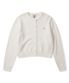 (우먼) 스몰 스퀘어 로고 니트 가디건_크림