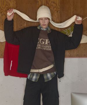 리버시블 플리스 퀼팅 점퍼_블랙