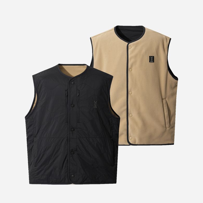 리버웨이브 리버시블 퀼팅 베스트(BLACK)
