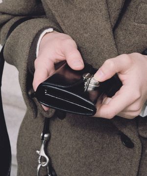 클라스프 반지갑 블랙