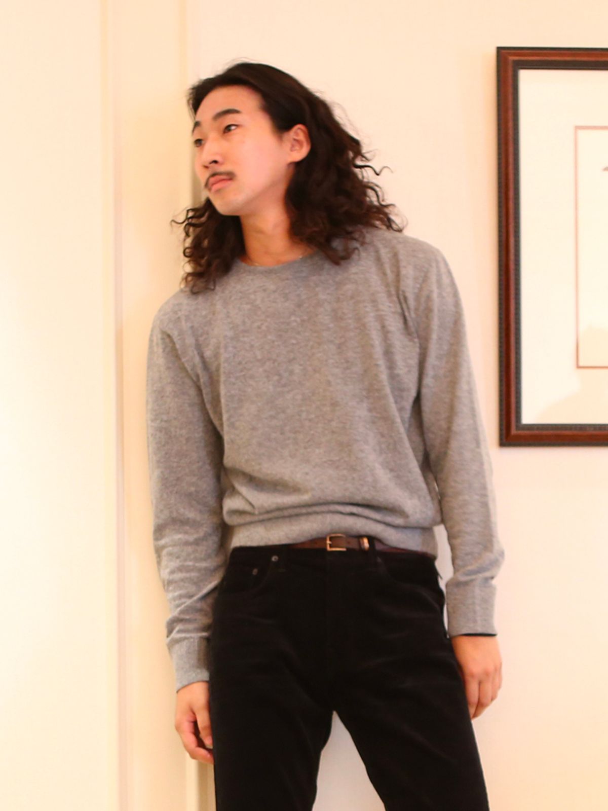 고저(GOZER) FOREST ROUND KNIT_GREY