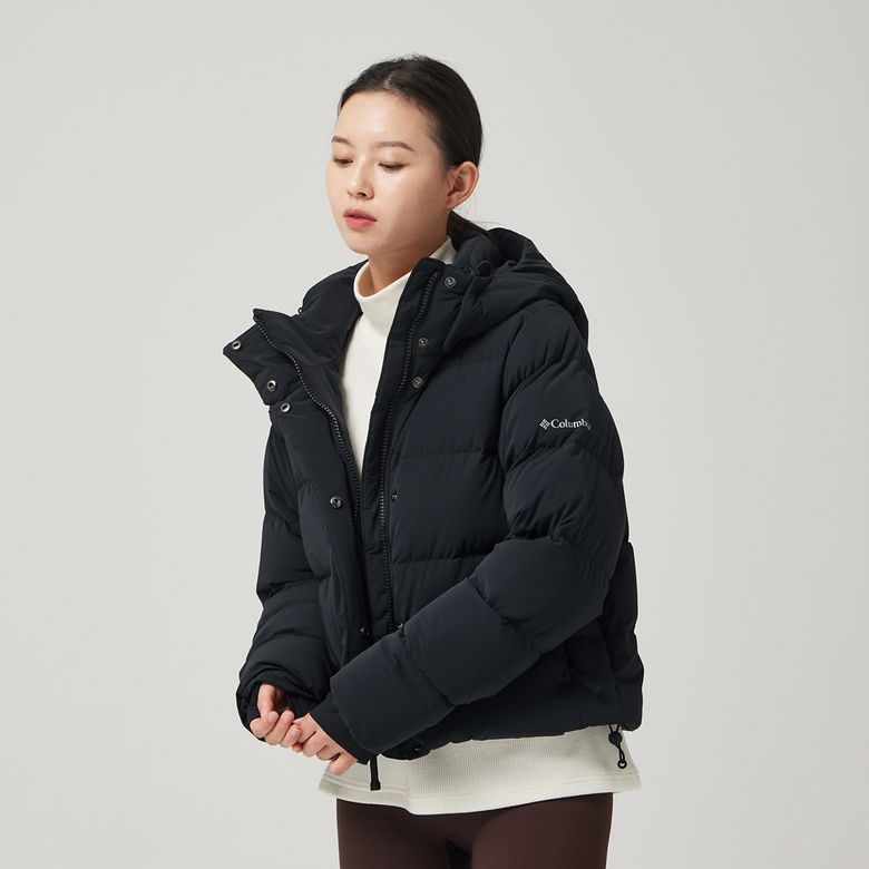 여성 어메이즈 퍼프 후드 다운 자켓