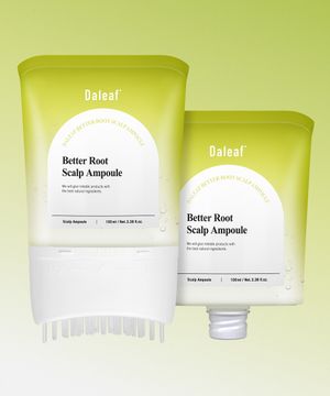 베러루트 스칼프 탈모 앰플 본품 100ml+리필 PDRN 두피 쿨링 진정 브러쉬 마사지