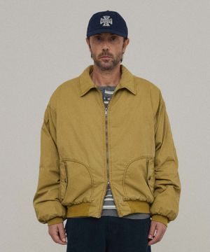 코튼패딩 카라 블루종_BEIGE