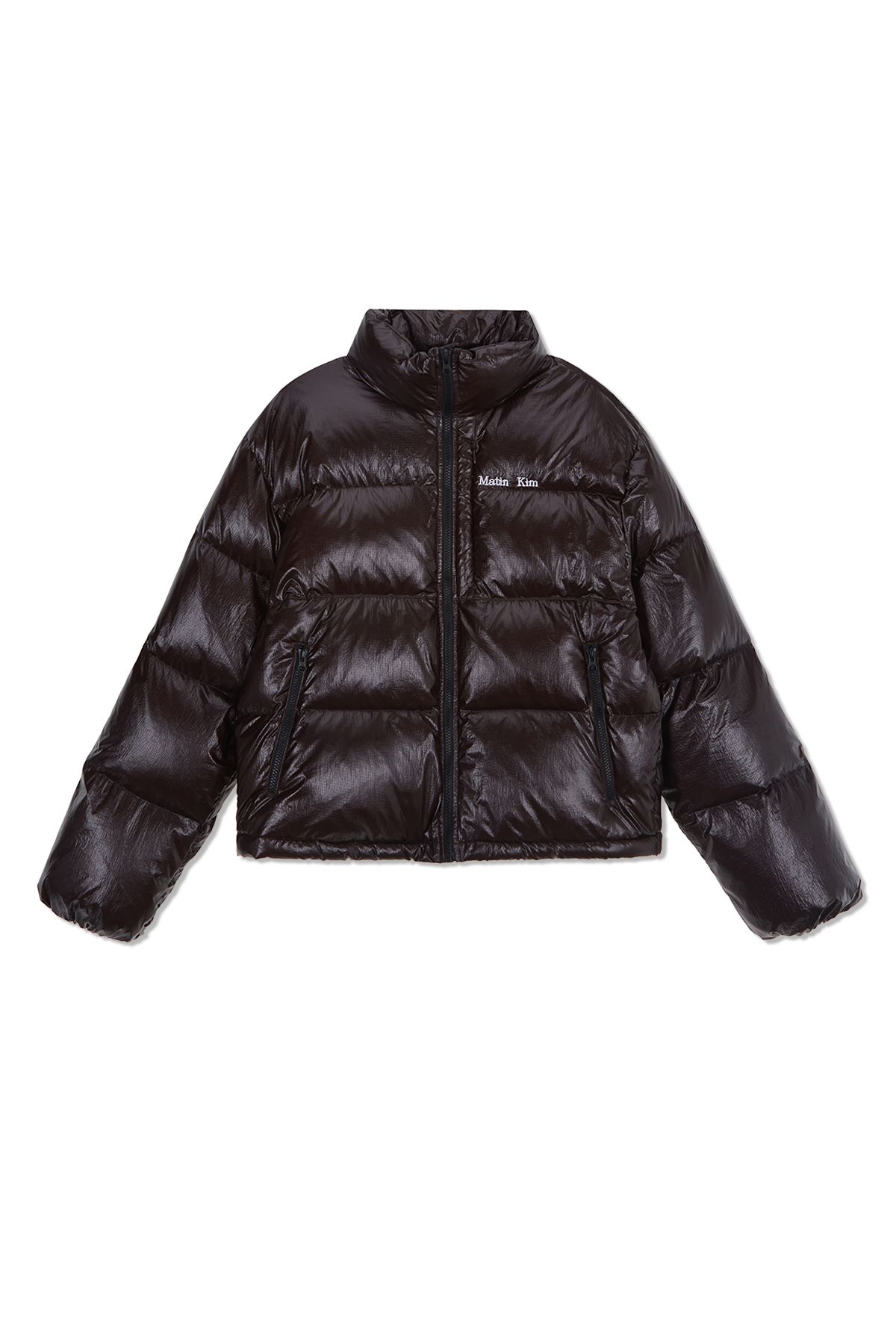 MUSINSA公式 | MATIN KIM SMALL LOGO VOLUME DOWN JUMPER FOR WOMEN IN