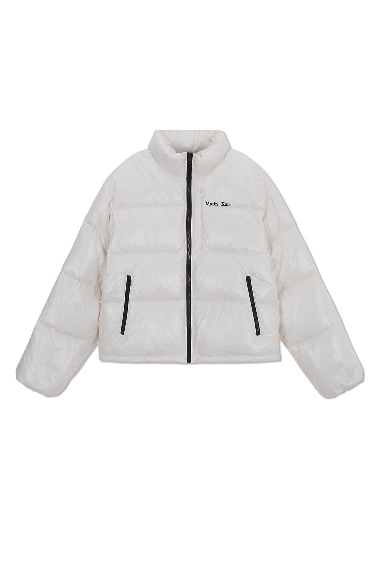 MUSINSA公式 | MATIN KIM SMALL LOGO VOLUME DOWN JUMPER FOR WOMEN IN