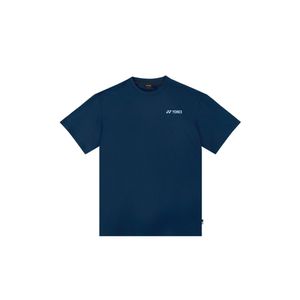 255TS031U 네이비 블루 남녀공용 테니스 볼 그래픽 티셔츠