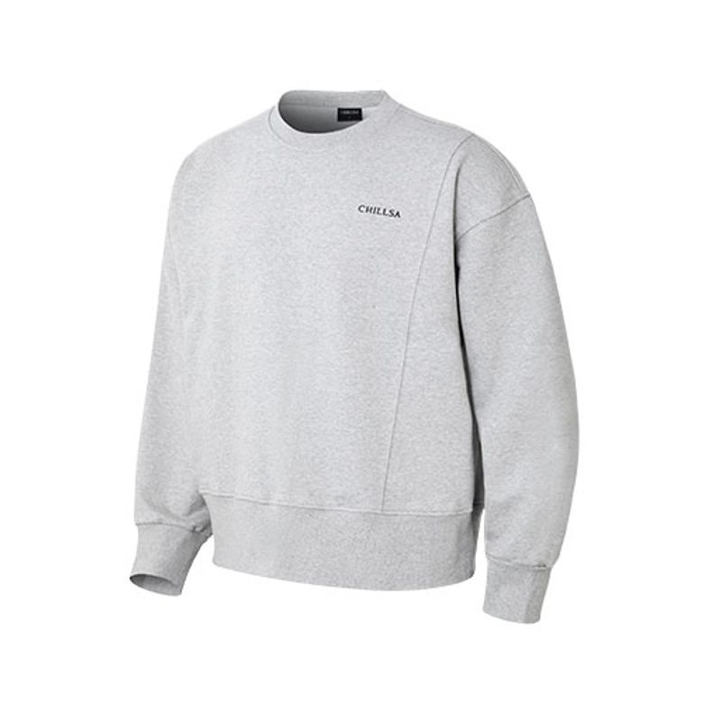 4-season Crop Sweatshirts_Melange Gray