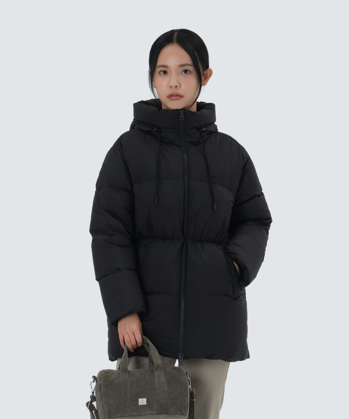 스노우피크 어패럴(SNOWPEAK APPAREL) 퍼피나 여성 중기장 헤비 다운 자켓 (S25WWFDJ23) Black