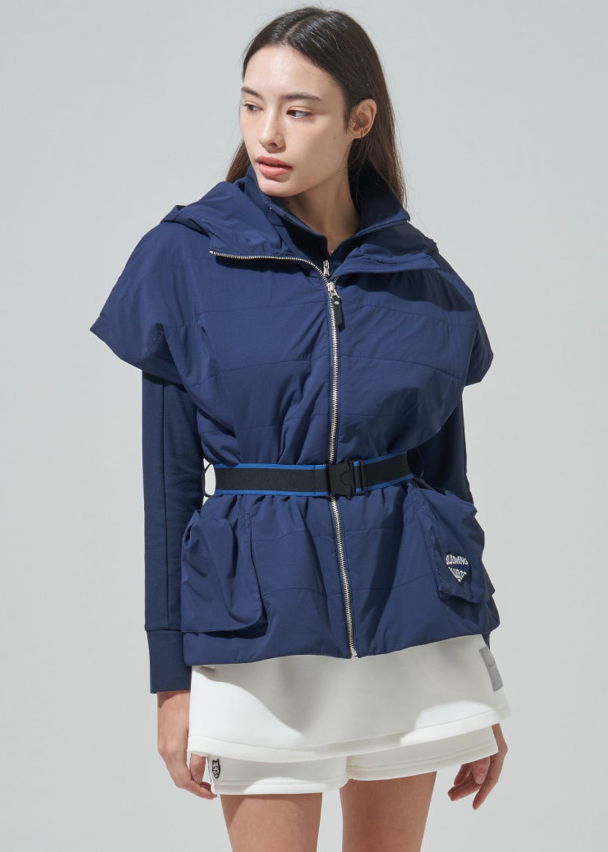 블루닷(BLUDOT) 오버핏 패딩 베스트_NY