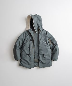 N3B DUCK DOWN MIL PARKA sage blue