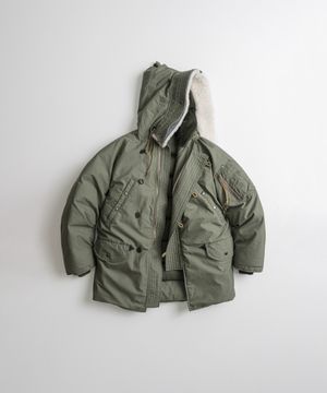 N3B DUCK DOWN MIL PARKA sage olive