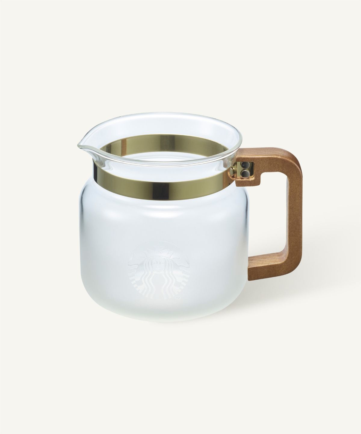 스타벅스(STARBUCKS) 우드 핸들 글라스 서버 680ml