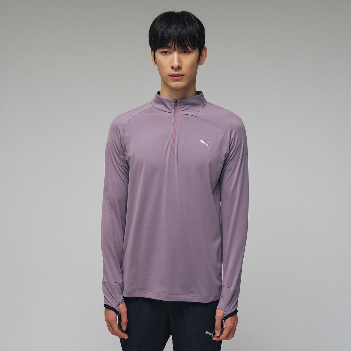 푸마(PUMA) M 러닝 하프집업 티  M Running Half-Zip Tee (52950002)