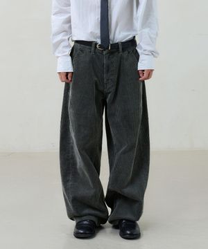 balanced corduroy pants (charcoal)