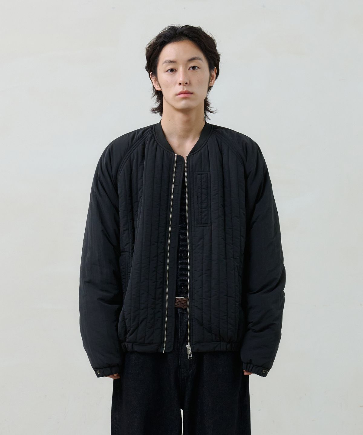 노운(NOUN) quilted jumper (black)
