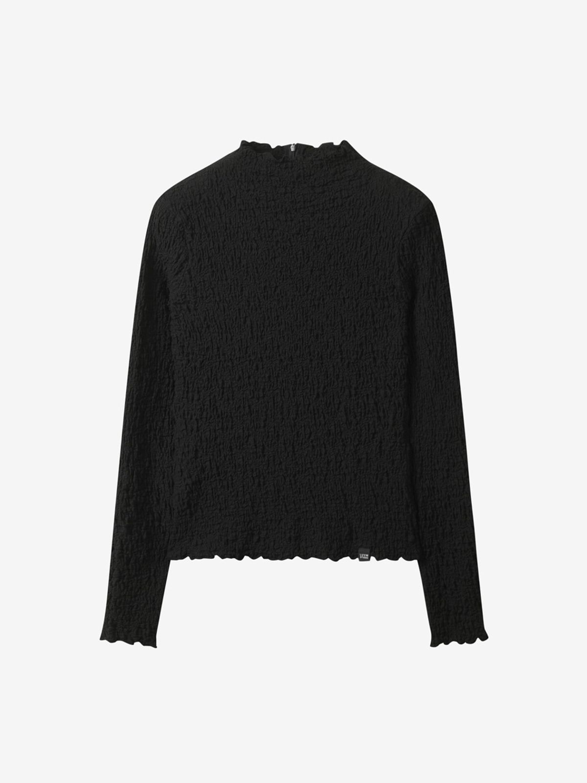 엘유브이엠(LUVM) BASIC HIGH-NECK TOP_BLACK