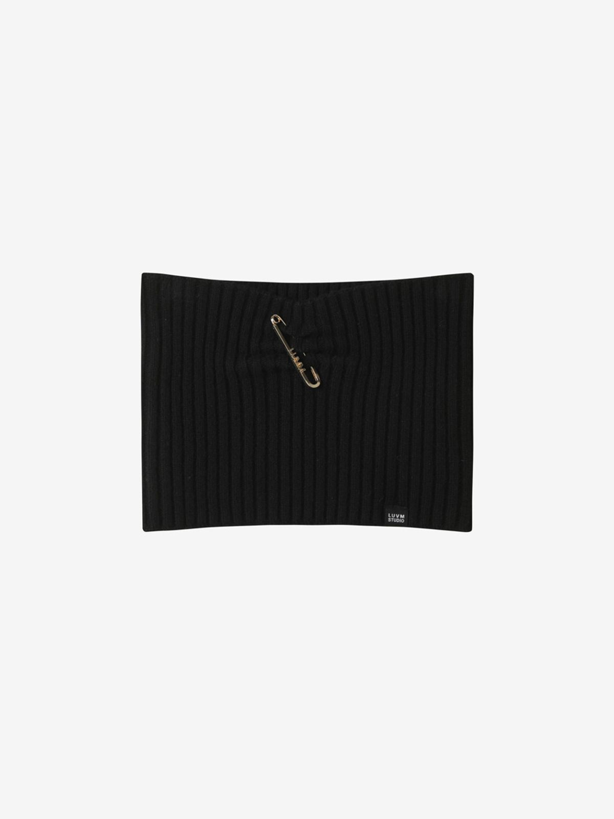 엘유브이엠(LUVM) KNIT BUSTIER TOP_BLACK