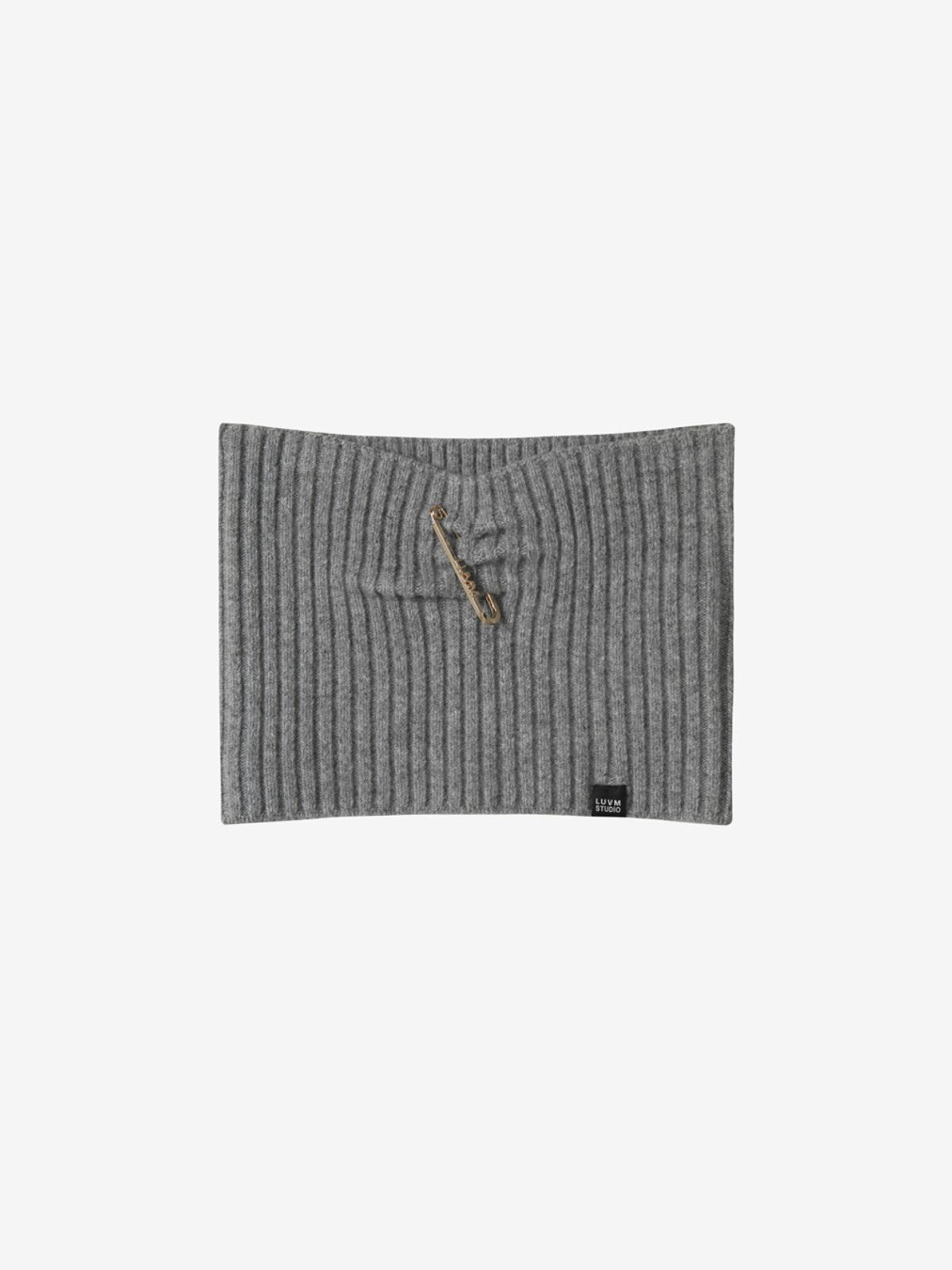 엘유브이엠(LUVM) KNIT BUSTIER TOP_MELANGE GRAY