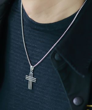 그리드 크로스 BM251N1078  십자가 남자 목걸이