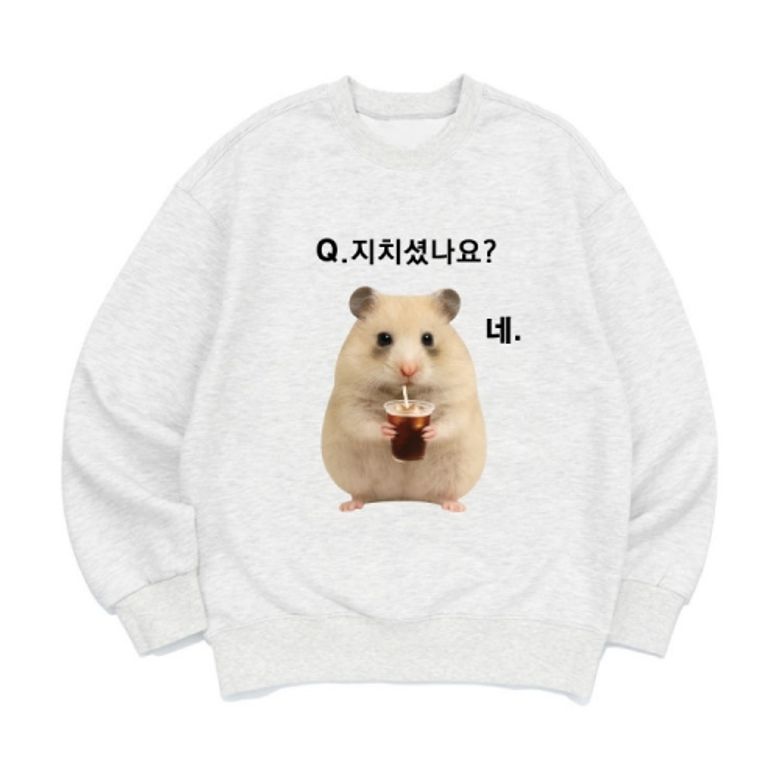 [맨투맨 지치셨나요]남여공용 오버핏