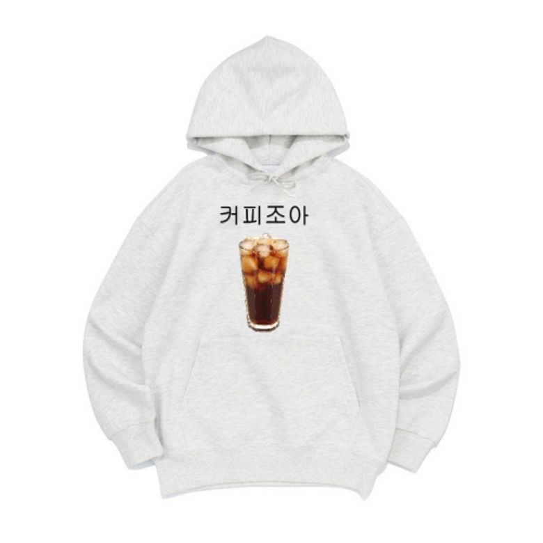 [후드티 커피조아]남여공용 오버핏