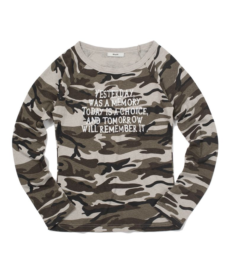 Yesterday waffle long-sleeved (CAMO) WOMENS