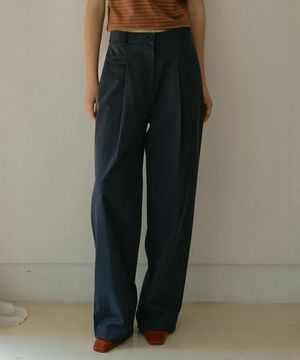 로우 커브드 코튼 팬츠_Row Cotton Pants_2colors