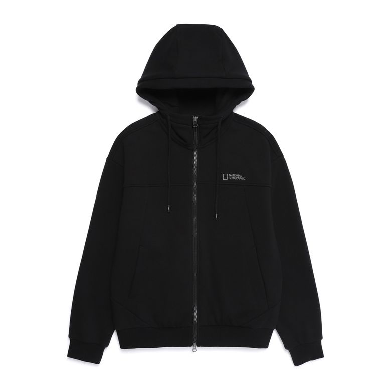 N254UFT040 핀테일 폴리샤 트레이닝 후드 집업 BLACK