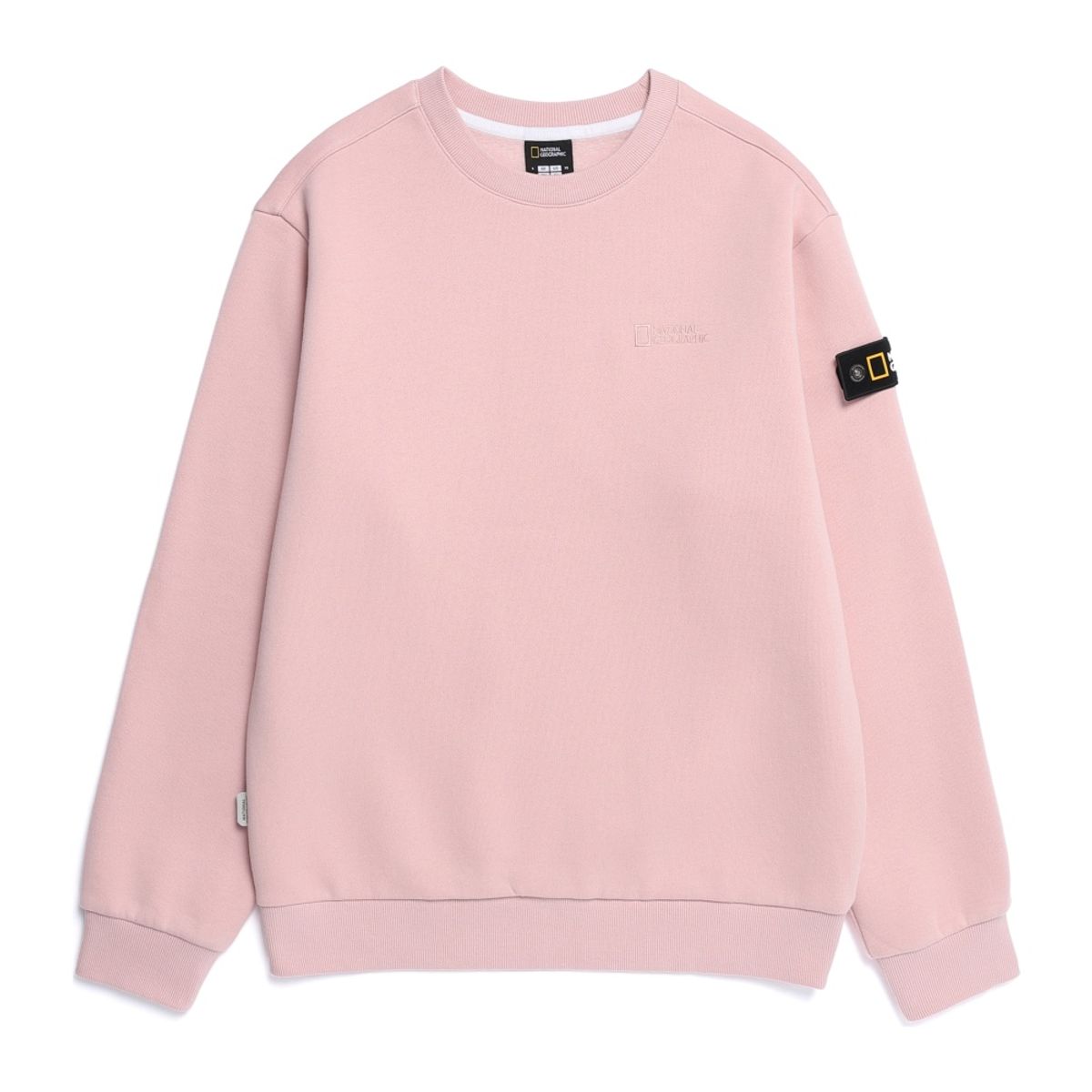 내셔널지오그래픽(NATIONALGEOGRAPHIC) N254USW920 폴리카터 스몰 로고 맨투맨 PINK