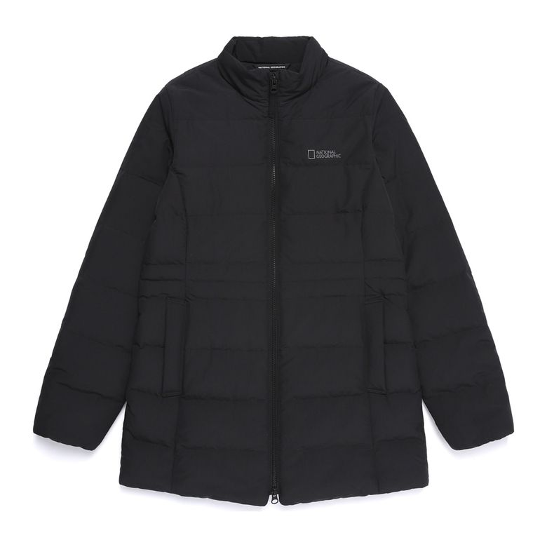 N254WDW022 여성 헤론 스탠드넥 경량 구스다운 점퍼 BLACK