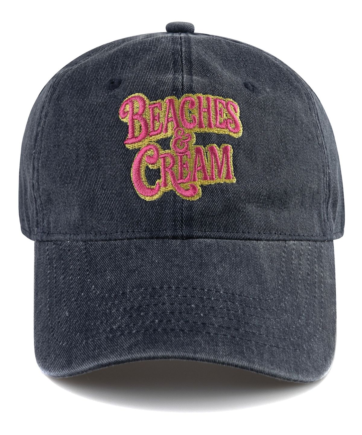비치스앤크림(BEACHESANDCREAM) Shadow Pigment Ball cap-Navy