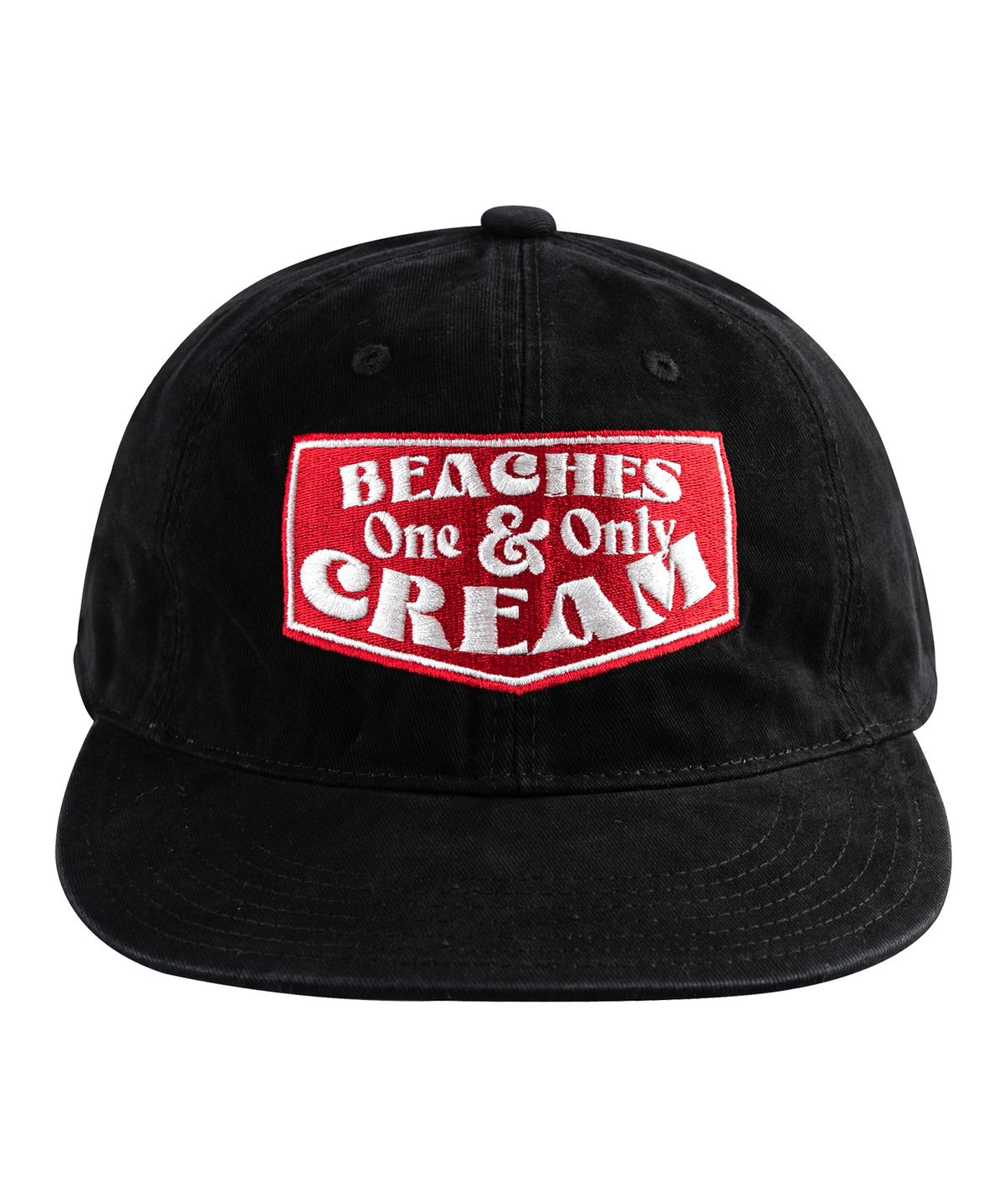 비치스앤크림(BEACHESANDCREAM) One Only Plat-Ball cap-Black