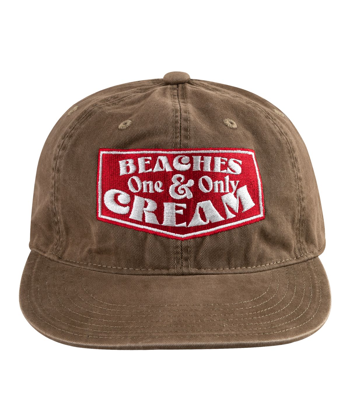 비치스앤크림(BEACHESANDCREAM) One Only Plat-Ball cap-Beige