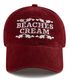 Love Piece Cation Ball cap-Red Wine
