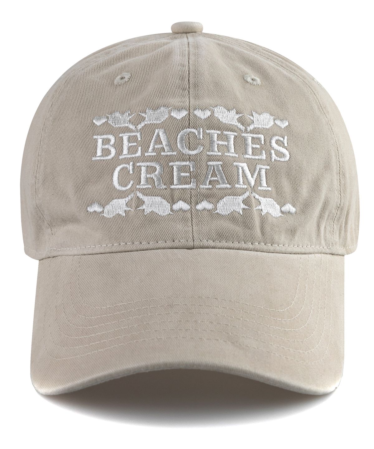 비치스앤크림(BEACHESANDCREAM) Love Piece Cation Ball cap-Light Beige