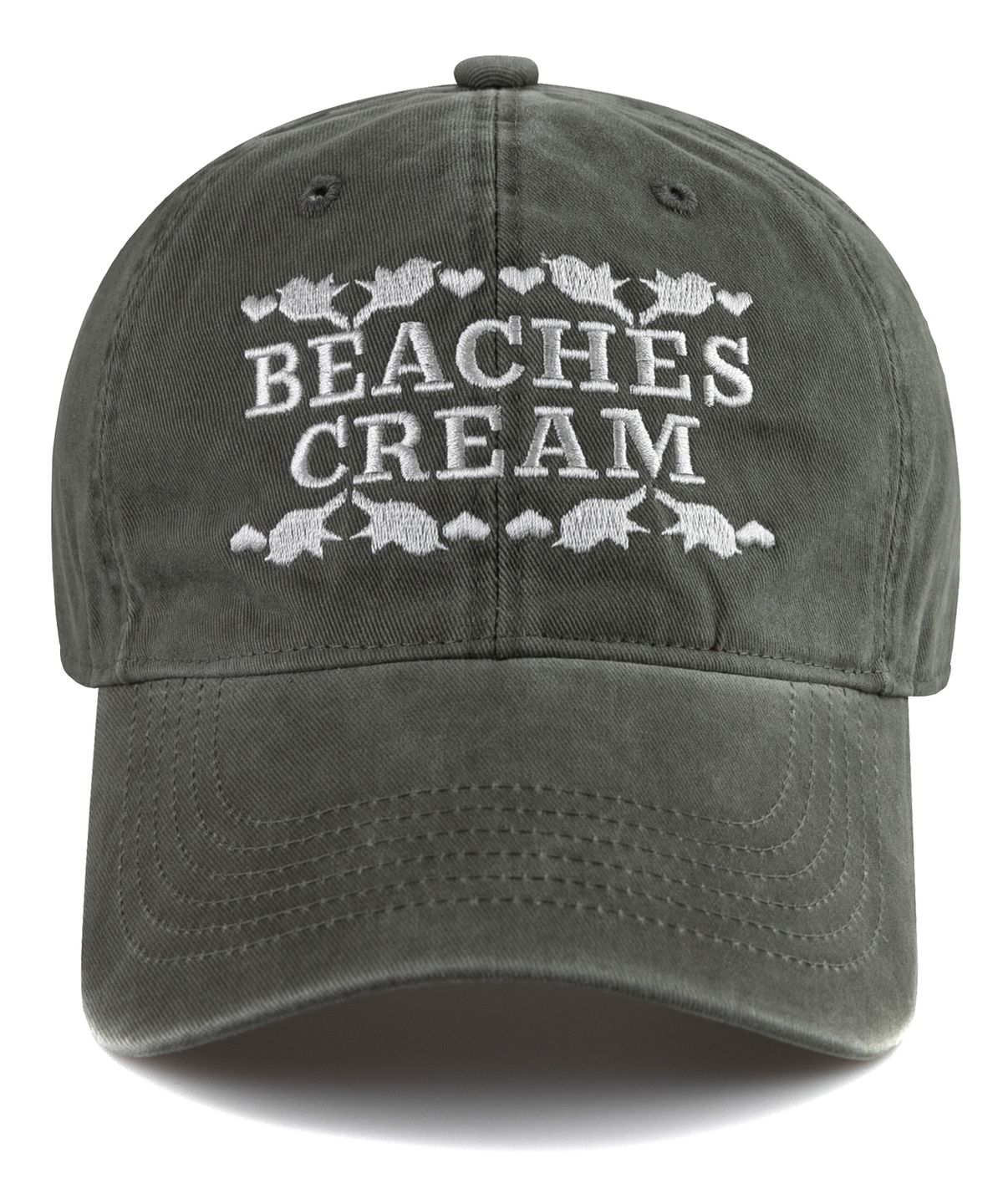 비치스앤크림(BEACHESANDCREAM) Love Piece Cation Ball cap-Khaki