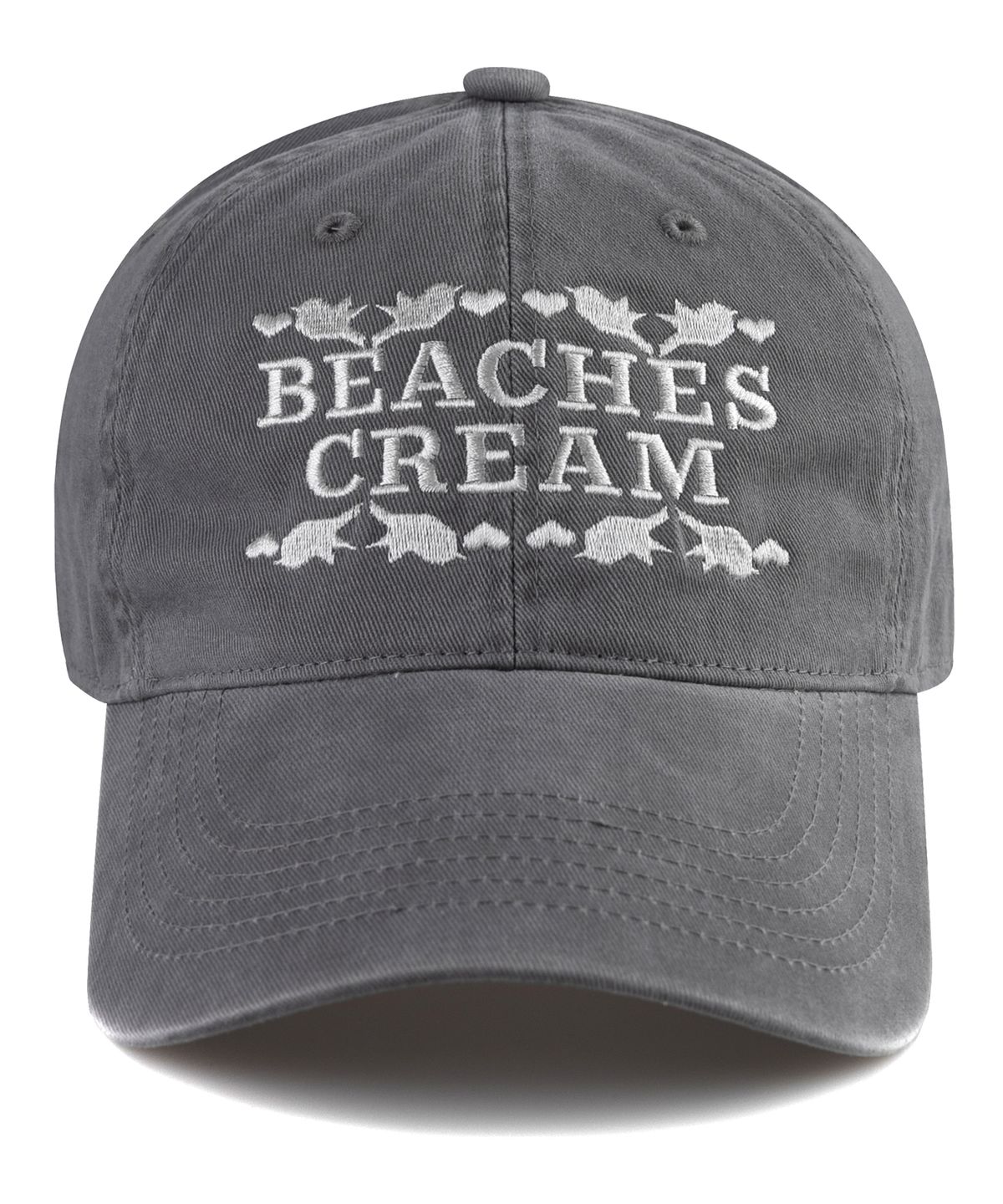 비치스앤크림(BEACHESANDCREAM) Love Piece Cation Ball cap-Gray