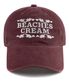 Love Piece Cation Ball cap-Burgundy