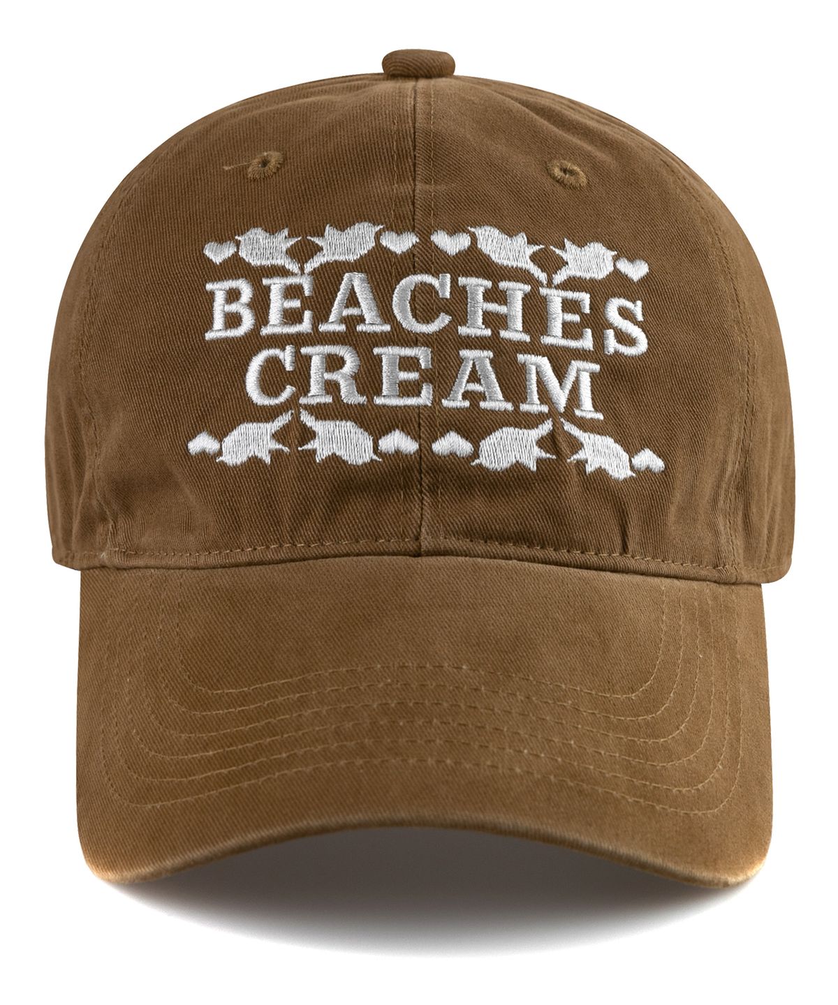 비치스앤크림(BEACHESANDCREAM) Love Piece Cation Ball cap-Beige