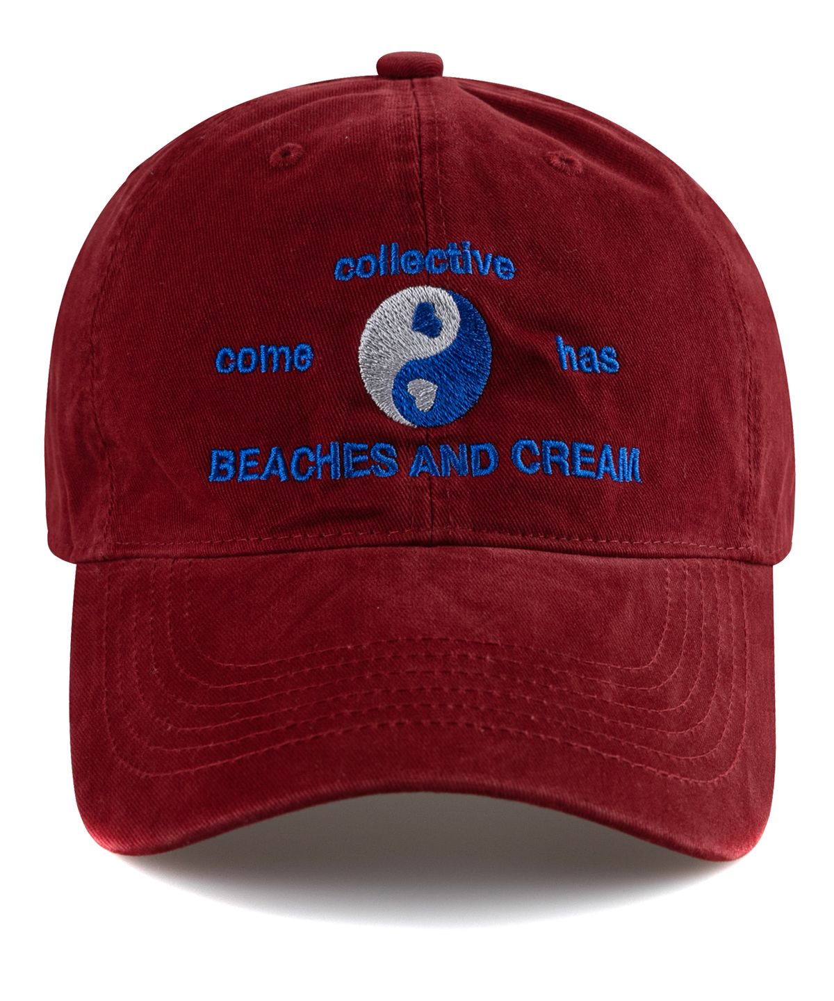 비치스앤크림(BEACHESANDCREAM) Collective Cation Ball cap-Red Wine