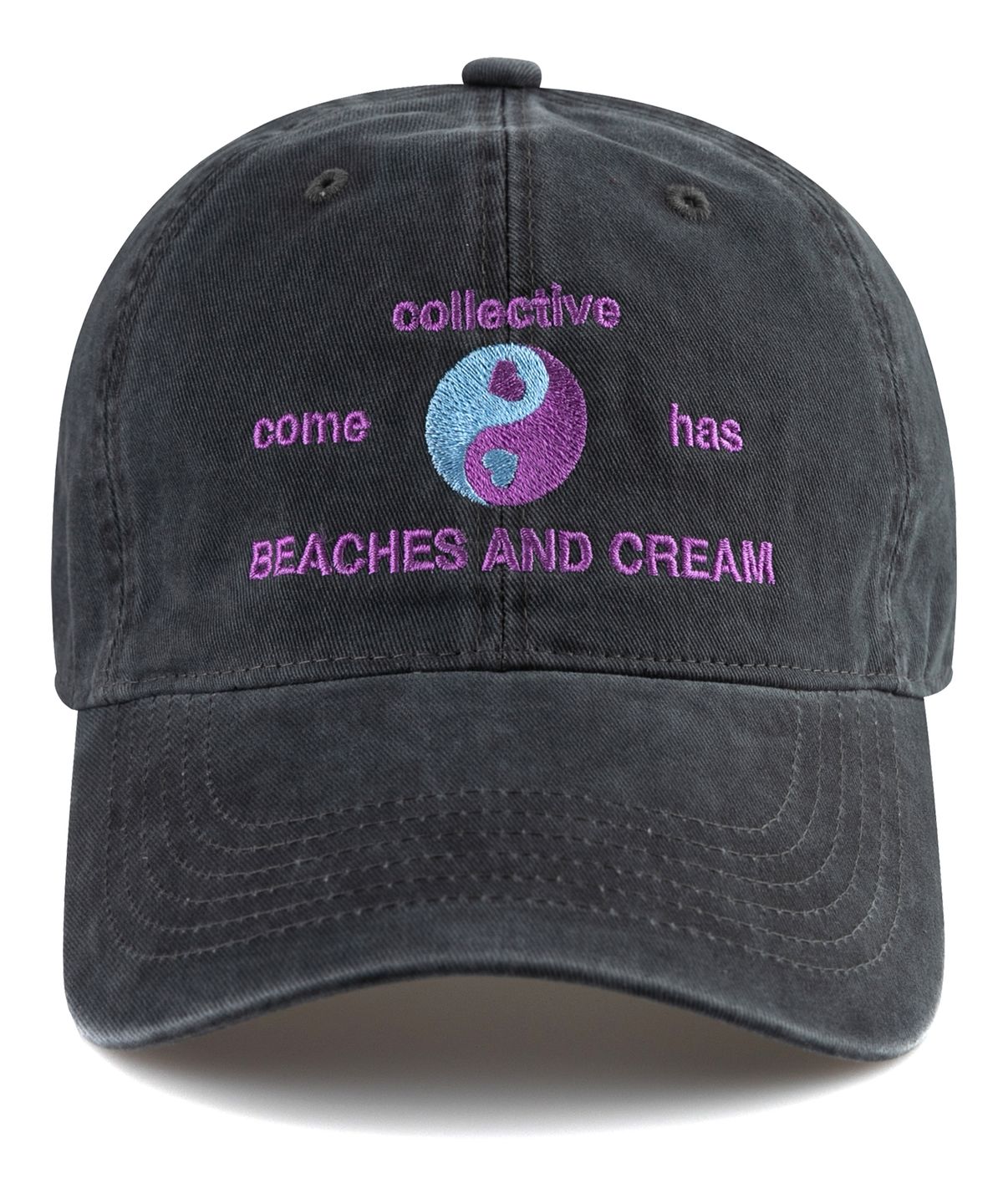 비치스앤크림(BEACHESANDCREAM) Collective Cation Ball cap-Charcoal