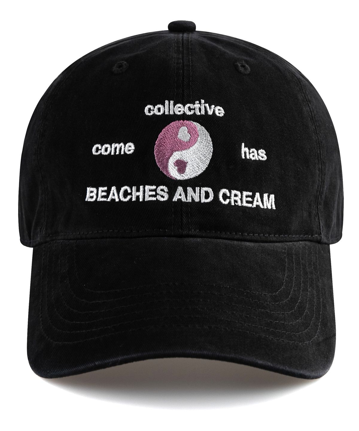 비치스앤크림(BEACHESANDCREAM) Collective Cation Ball cap-Black