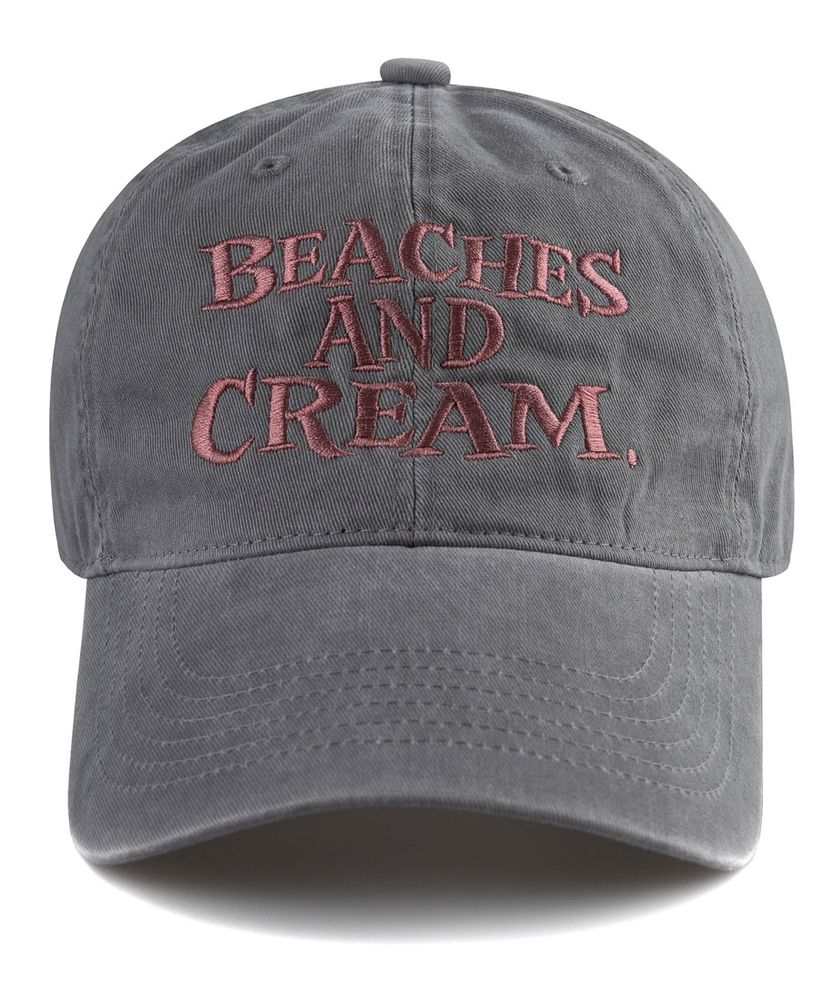 비치스앤크림(BEACHESANDCREAM) Big Logo Cation Ball cap-Gray