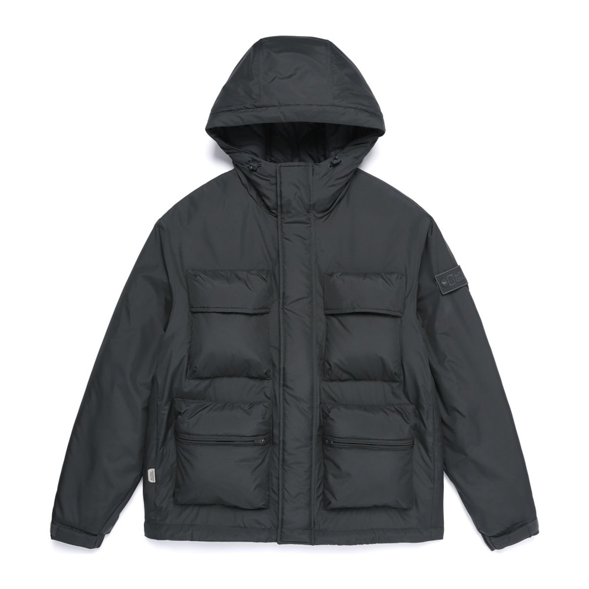 내셔널지오그래픽(NATIONALGEOGRAPHIC) N254UPD100 [NRN] 아웃포켓 패딩 점퍼 GREY