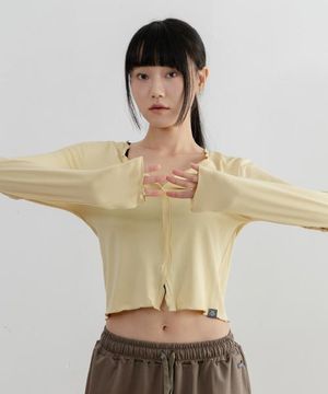 여성요가복 레이어 가디건 티셔츠 3TT5385